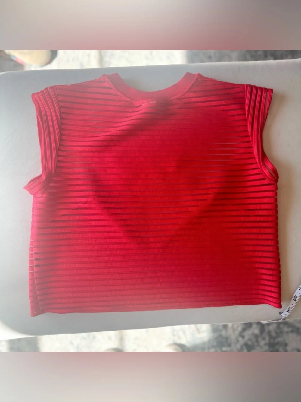 & OTHER STORIES Transparent Cropped Top Size 4 - Picture 7 of 7